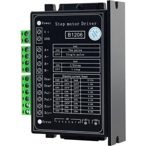 B1206 Stepper / Half Step Driver Two Phase Stepper Motor Driver Supply Voltage 120V Working Current 6A