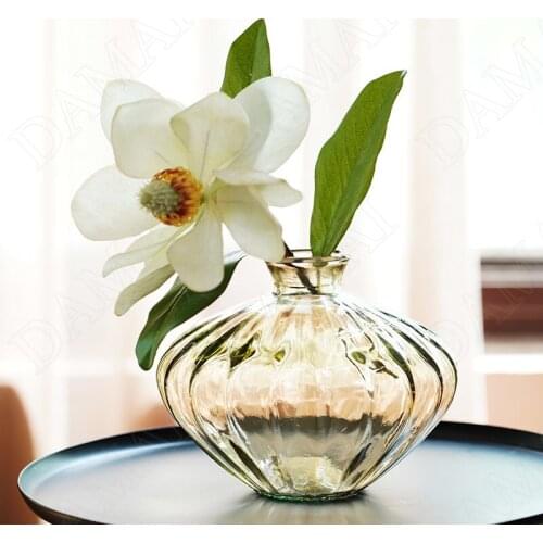 European Glass Vase Creativity Colorful Living Room Dried Flowers Organizer Dinning Room Desktop Flower Vases Home Decoration