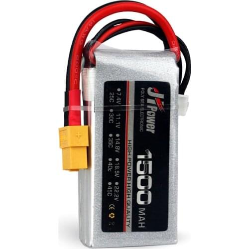 JH Lipo-battery 1500mAh 25C/75C 2S 7.4V 3S 11.1V 4S 14.8V 5S 18.5V 6S 22.2V for RC Airplane Car Boat High Rate Lipo Batteries