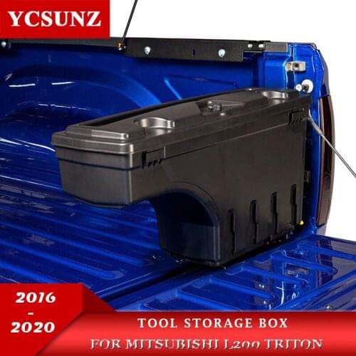 On Swing Case Tool Storage Box Toolbox Left Side Right Side For Mitsubishi L200 Triton 2015 2016 2017 2018 2019 2020 2021