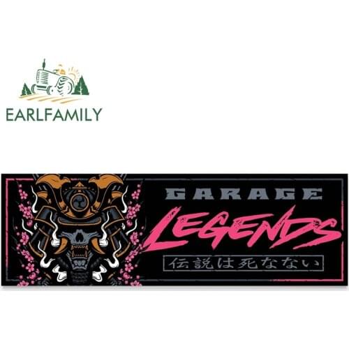 EARLFAMILY 13cm x 4.3cm for Kamikaze Samurai Garage Legends Car Stickers Auto Bumper Window Waterproof Scratch-proof Decal