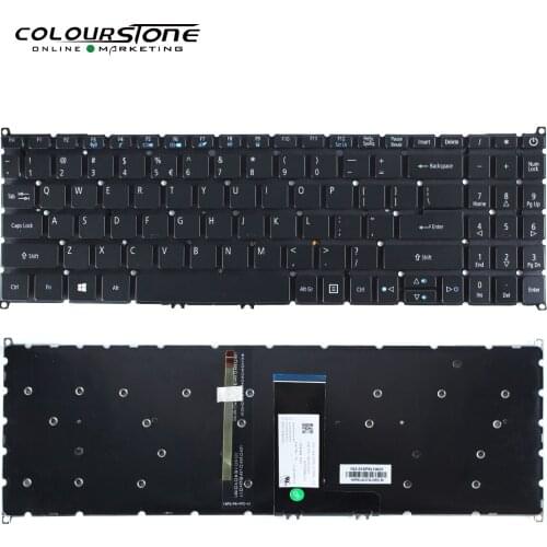 New Russian Laptop Keyboard With Backlit For Acer Swift 3 SF315-51 SF315-51G N17P4 A515-52 52G 53 54 RU Keyboard Black NO Frame