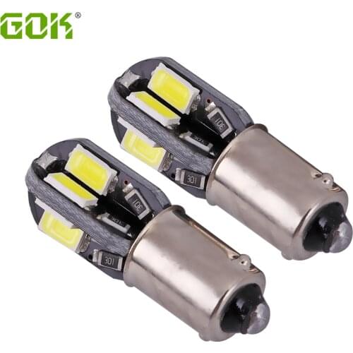 100pcs/lot New Canbus BA9S led canbus 8SMD 5630 5730 ba9s t4w LED Bulb Vehicle Car Canbus Light led T10 194 8SMD 5730 Led Bulb