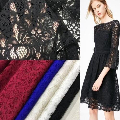 LASUI 2019 NEW 3 meter/1 piece Good quality For Dress latest fashion C0292 skin-friendly Cord Eyelash French lace fabric