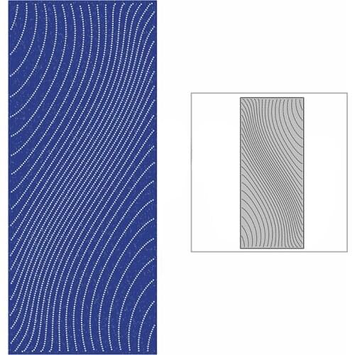 New Slim Spotted Curve Line Background Plate Craft Embossing Mold 2021 Metal Cutting Dies for DIY Scrapbooking Album Card Making