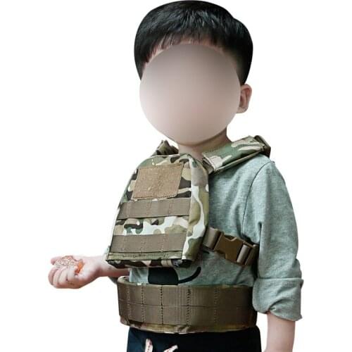 2-6 Years Old Children Outdoor Summer Camping CS Field Protect Tactical Vest Kids Sports Training Paintball Camouflage Waistcoat