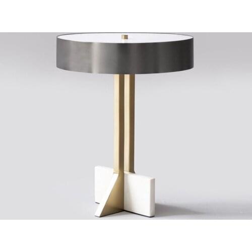 Simple decoration study bedroom bedside personalized designer American style soft fitting model room black desk lamp