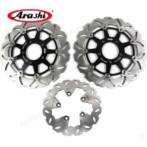 Arashi 1 Set 290 / 240 mm CNC Floating Front Rear Brake Disc Rotors For SUZUKI SV650S SV 650 S SVS 650 1999 2000 2001 2002