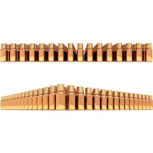 20ml glass sample essential oil bottle golden plated makeup container w screw cap refillable cosmetics bottles