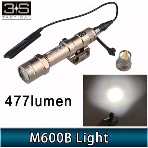 Tactical Airsoft Flashlight Surefir M600 Light 470 Lumen Hunting Lamp M600B Airsoft Flashlight M600 Weapon Scout Light