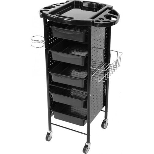 6 Tiers Storage Rack Trolley Cart With Wheels For Hair Salon & Beauty Salons Trolly Stand Hair Styling Tool Barber Accessory