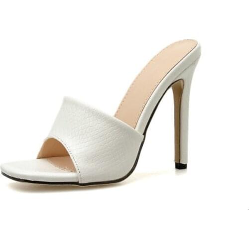 Female Fashion Woman Shoes 2021 Summer Women Pumps Square Toe Ladies Heel Mules Sexy Thin High Heels Sandals Slippers