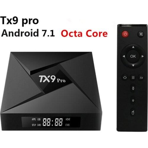 New TX9 PRO Box Amlogic S912 Set Top Box Octa-Core Android 7.1 Tv Box 3GB 32GB 2.4G/5G WiFi Bluetooth 4.1 4K Media Player