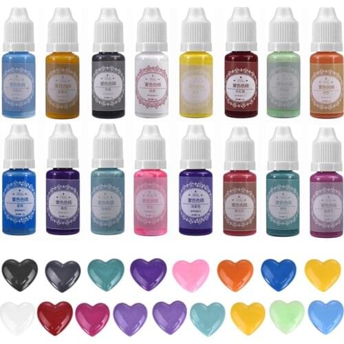 10g UV Epoxy Resin Pigments Liquid Solid Chroma Color Dye For DIY Resin Mold Crafts Jewelry Making Accessories Alcohol Ink