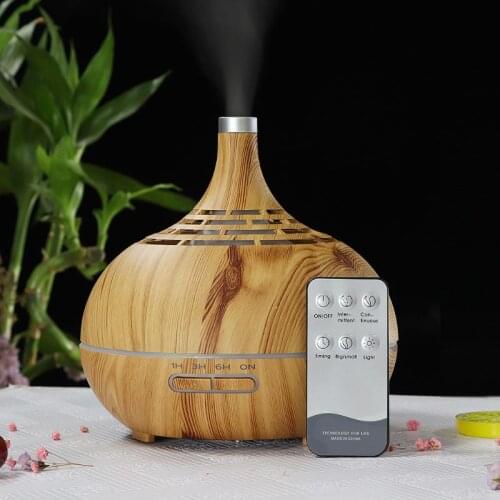 400ml 7 LED Color Changing Aroma Essential Oil Diffuser Ultrasonic Air Humidifier with Remote for Home Office Use