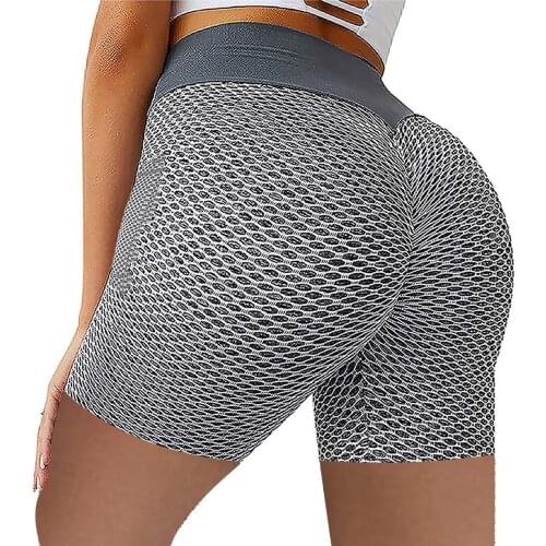 Womens Sexy Yoga Shorts Stretch Leggings Fitness Running Gym Pockets Active Shorts Elastic Breathable Yoga Pants 2021 New E2