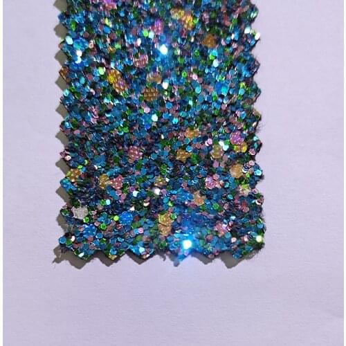 1.38M width*10M 3D Glitter Fabric WGSS Mix Chunky Glitter Pu Leather Glitter Wallpaper