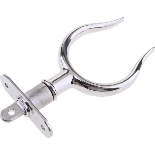 1Pc Silver Boat Rowlock Oarlock Bracket Stainless Steel For Marine Yacht