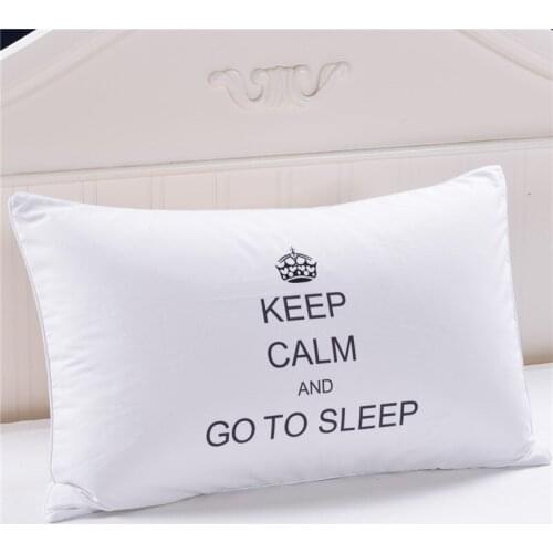 2pcs/set Bed Pillowcase Cover for Beding Print Soft 50cmx75cm / 50cmx90cm Can Customs Made Keep Calm and Sleep