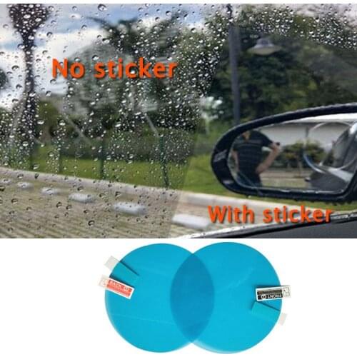 2PCS/Bag Car Rearview Mirror Protective Film Anti Fog Window Clear Rainproof Rear View Mirror Protective Soft Film