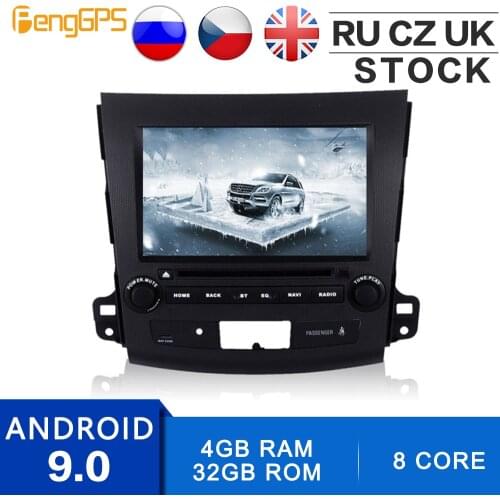 8 Core Android 9.0 for Mitsubishi Outlander For Citroen C-Crosser for Peugeot 4007 GPS Navigation CD DVD Player Car Radio Stereo