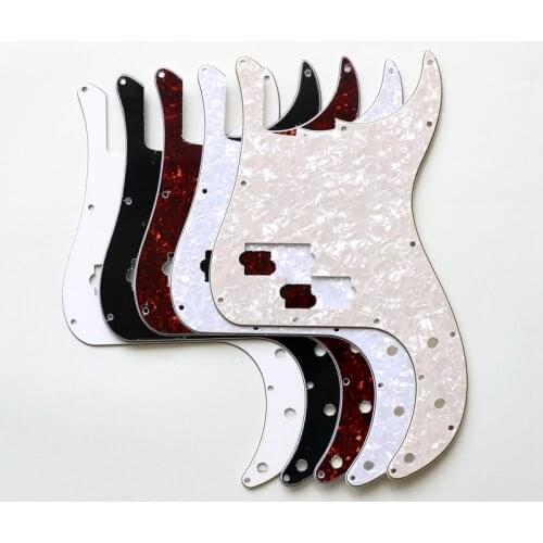 US standard pearloid tortoise black color P bass pickguard for 4 string bass guitars with mounting screws