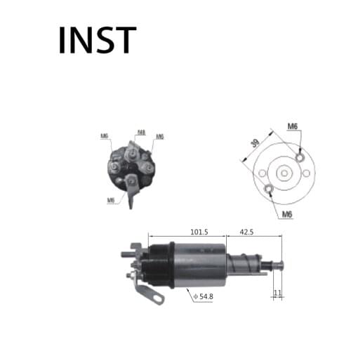 ELECTROMAGNETIC SWTICH SOLENOID FOR 12V 4.5KW 2701E-11390-A 2701E-11390-B D4NN-11390-B D7NN-11390-B 76710/76753/76756/ 76781