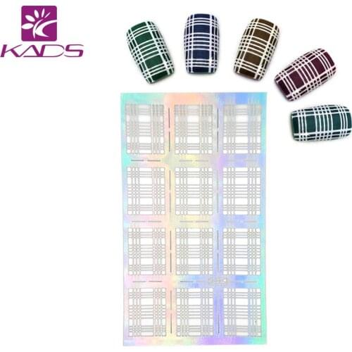 KADS New Fashion Mesh Shaped Nail Transfer Stickers Nail Water Decals For Beauty Nail Decorations Tools Top Quality