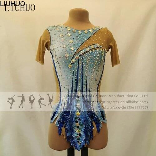 Ice Skating Dress Figure Girls Women Dance Wear Performance Rhythmic Leotards Competition Dress for Ice Skating Girls