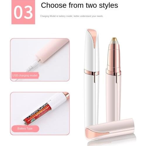 2020 hot brow shaping trimmer electric eyebrow razor Shaver Hair remove Quick Painless Easy to Use Femme Make Up Eye Brow Shaper