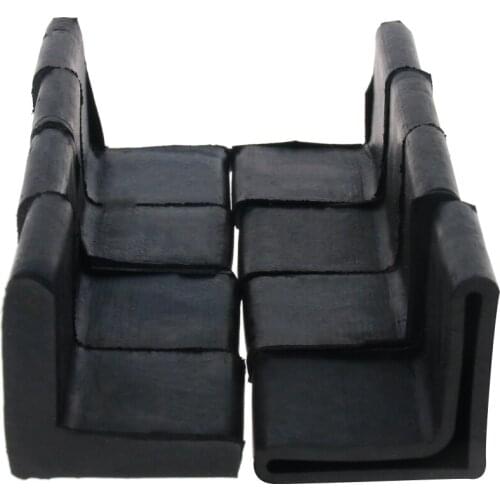 MroMax 8/10/16/24pcs Hot Foot Pads Soft Rubber L-shape 30x30x4mm/25x25x3mm/35x35x3mm/50x50x4mm/40x40x4mm Home Furniture Hardware