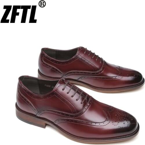 ZFTL NEW mens oxford shoes mens Office gentleman formal shoes male Comfortable Business shoes mens Bullock dress shoes 157