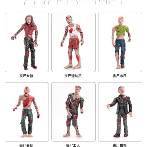 New 3.75 Inch Zombie Doll Movie Characters Model Doll Joint Movable Soldier Toy Children Toys In Stock