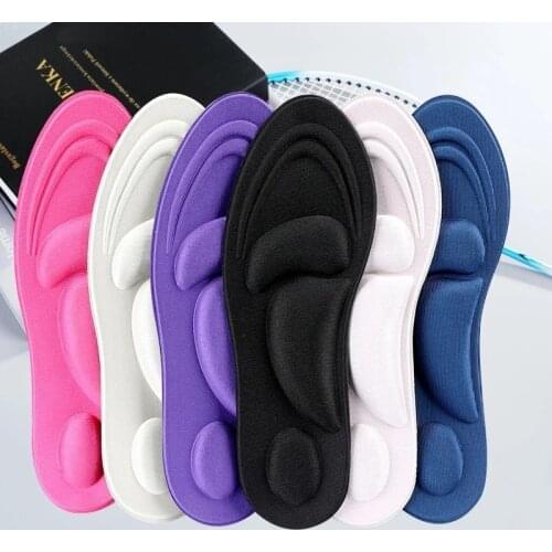 1 Pair 4D Memory Foam Orthopedic Insole Shoes Women Men Flat Foot Insole Arch Support Massage Plantar Fasciitis Exercise Mat