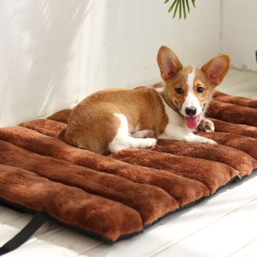 Portable pet warm pad thickened combed cotton velvet dog and cat mat