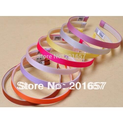 NEW ABS Korea Plastic teeth grossgrain children hairband fashion OEM colorful ribbon hairband design hair accessories 12mm