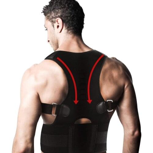 Adjustable Back Posture Corrector Magnetic Therapy Posture Corrector Brace Shoulder Back Brace Support Belt