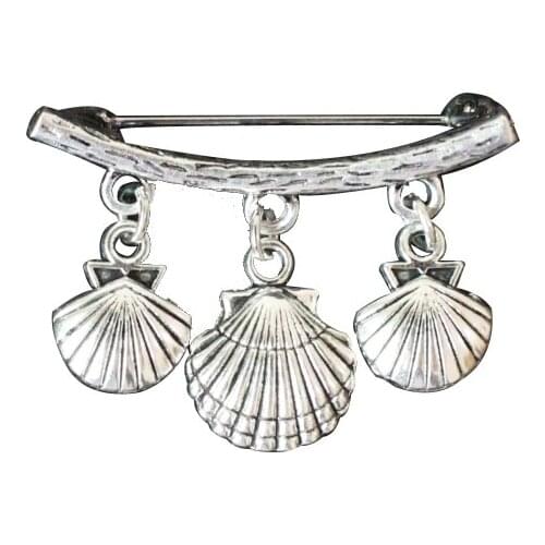 Silver Shells Or Squids Hanger Chain Strings Brooch Clip Pin Sweater Suit Shawl Keeper Collar Buckle Garment Accessories Jewelry