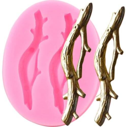 Tree Branches Silicone Mold DIY Cupcake Topper Fondant Molds Sugarcraft Cake Decorating Tools Candy Chocolate Gumpaste Moulds