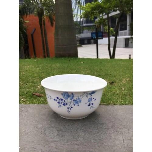 Jingdezhen made wholesale thin plain white 4.5" inch stoneware bowl rice bowl