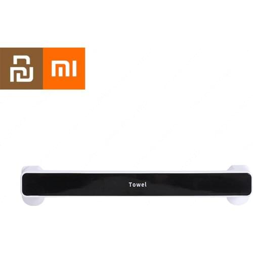 Xiaomi Bathroom Towel Storage Rack Bathroom Free Perforated Towel Rack Wall Mounted Seamless Paste Bathroom Hook Tools Youpin