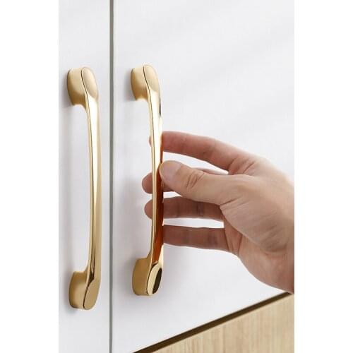 High Quality Modern Drawer Knobs Kitchen Cupboard Door Handles Cabinet Dresser Handles for Furniture Hardware Zinc alloy Handle