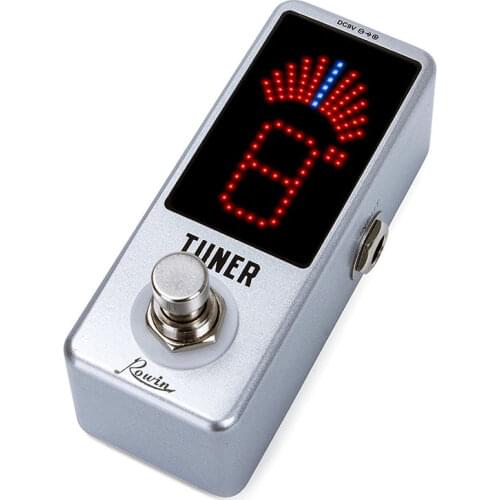 High Precision Guitar Tuner Mini Chromatic Tuner Pedal Effect LED Display True Bypass for Acoustic Guitar Bass Parts Accessories