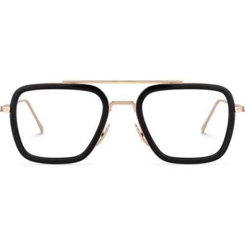 Zeelool Classic Aviator Eyeglasses for Men Women with Non-prescription Clear Lens Gifford ZX0925