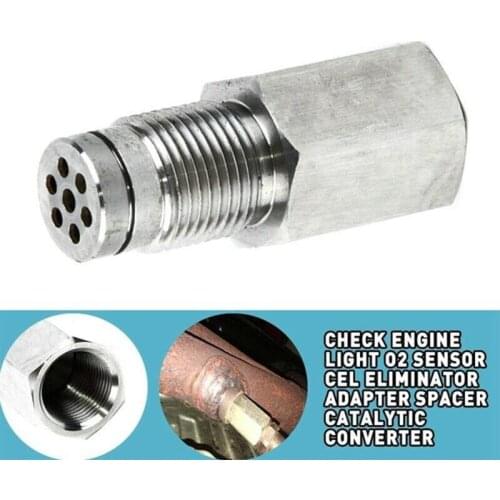 1 Piece Car Oxygen Sensor Extender Spacer Adapter M18X1.5 Thread Check Bung Catalytic Converter Engine CEL O2 Eliminator