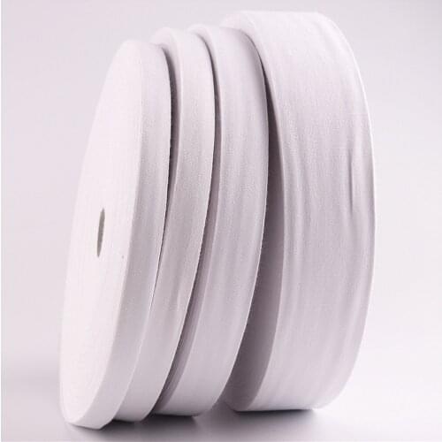10/15/ 20/ 25mm 30mm 35mm 40mm Blank Bleaching white Cotton Ribbon Webbing Tapes DIY Craft Sewing & Packing Cloth Fabric Ribbons