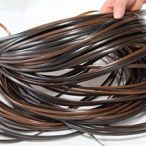 500g 8mm Gradient Flat Synthetic Rattan Material Diy Handmade Weaving Plastic Rattan Roll Knit Repair Chair Table Basket