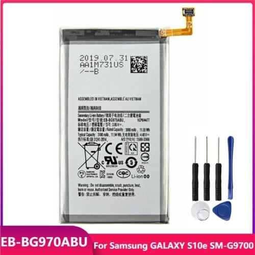 Original Phone Battery EB-BG970ABU For Samsung GALAXY S10e S10E S10 E SM-G9700 Replacement Rechargable Batteries 3100mAh