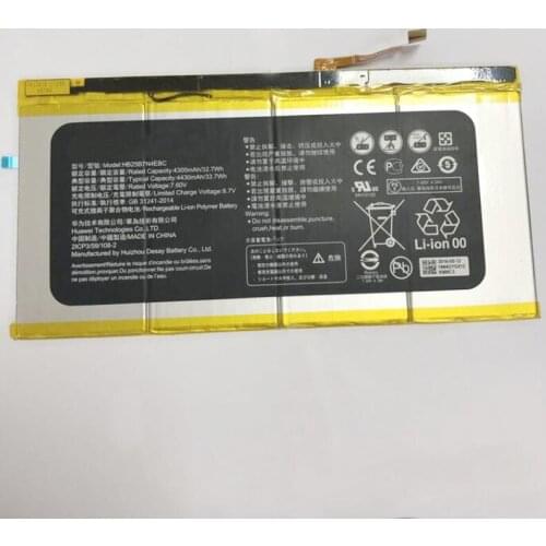 GeLar 7.6V 4300mAh Battery For Huawei HB25B7N4EBC Tablet battery