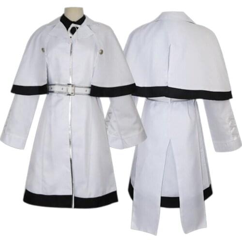 Anime Tokyo Ghoul Cosplay Costumes Yonebayashi Saiko Role Play Costume Men Women White Halloween Party Full Set Outfit Long Wig
